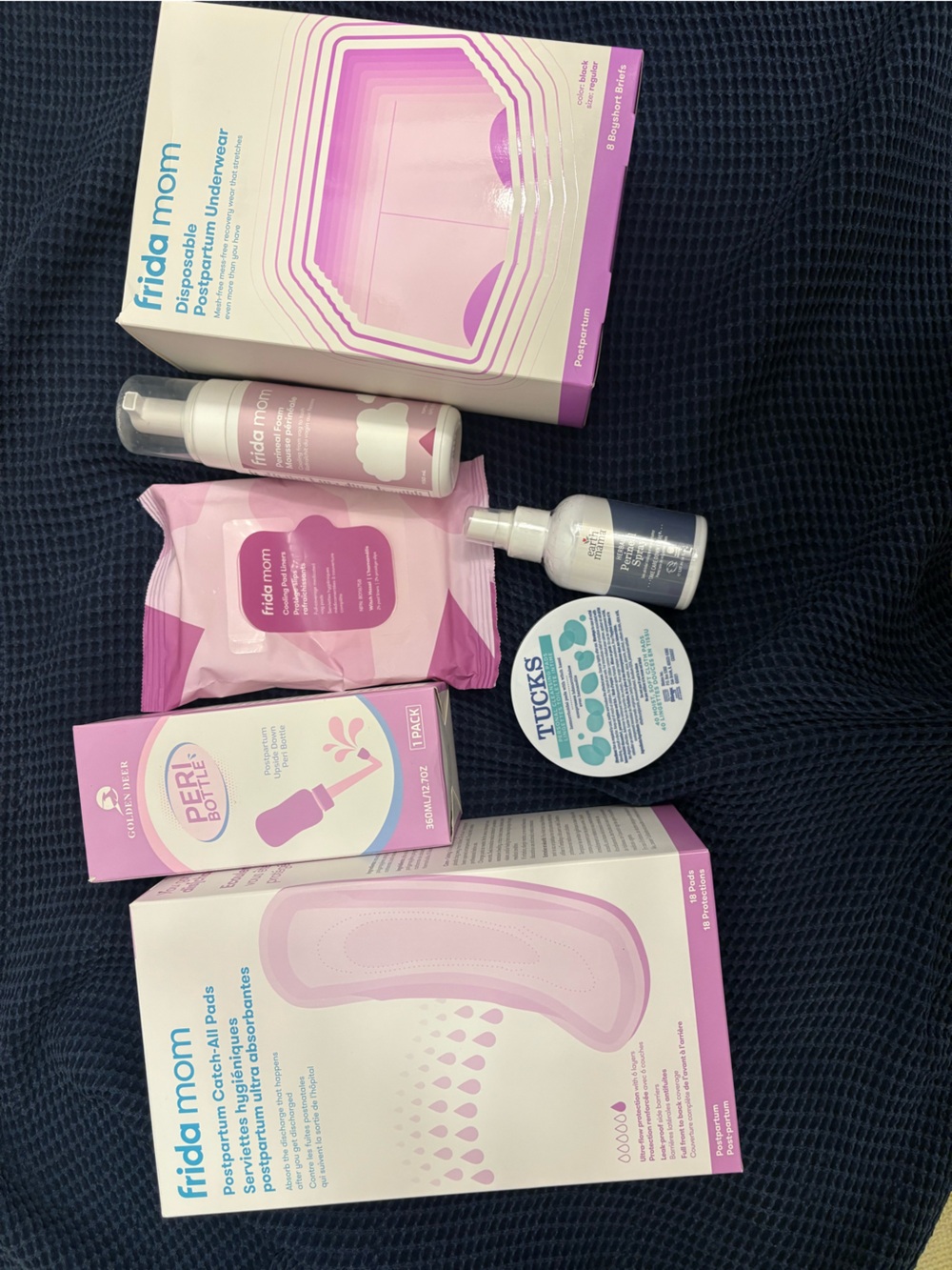 Postpartum pregnancy recovery kit Frida/ tucks/etc.
